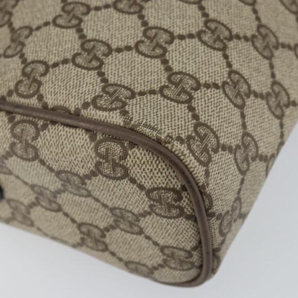 GUCCI GG Supreme Web Sherry Line Bag PVC Beige Gold 89 02 017 Auth 143775 - Picture 15 of 16